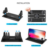 Cell Phone Holder for Car, AONKEY Dashboard Car Pad Mat Vehicle GPS Mount Universal Fit All Smartphones, Compatible iPhone Xs/XS Max XR X 6S 7/8 Plus, Galaxy Note 9/8 S8/S9/S10 Plus J7 J3, Pixel 3 XL