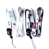 Crimmy Detachable Cell Phone Neck Lanyard, Universal, Double Sided Neck Strap Band Lanyards for Camera, Cell Phone, iPod, USB, Flash Drive (map)