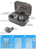 Bluetooth Earbuds Wireless Earbuds Bluetooth Headphones iPX7 Waterproof 3D Stereo HiFi Sound Wireless Earphones Bluetooth Headset with Charging Case (Black)