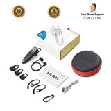 Bluetooth Earpiece- Wireless Bluetooth Headset Noise Cancelling with Mic 24Hrs Talktime Hands-Free 1440Hrs Standby Time Headphones Compatible with iOS/Android Smart Phones, Driver Trucker (2 Pack)