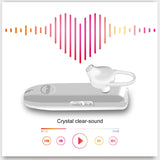 Bluetooth Headset V4.1 Bluetooth Earpiece with Noise Cancelling Mic, Waterproof IPX5 (Sliver)