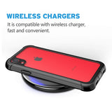 Clear Designed for iPhone XR Case,EONFINE Full-Body Heavy Duty Protection with Built-in Screen Protector Rugged Armor Cover Clear Shockproof Case for iPhone XR Case 6.1 Inch 2018 (Black)