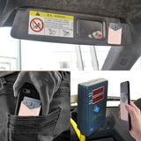 Cell Phone Card Holder, Stick on Wallet for Back of Phone, 3M Adhesive Ultra Slim Phone Pocket ID Credit Card Holder Sleeves Pouch Compatible iPhone, Samsung Galaxy, All Smartphones (Grey/Pink)