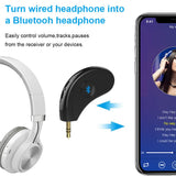 Bluetooth Receiver / Hands-free Car Kit, Esuper Portable 3.5mm Bluetooth Aux Adapter Wireless Music Streaming for Home, Car Audio System, Headphone, Speaker( Bluetooth 4.2,A2DP,40feet Bluetooth Range)