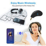 Bluetooth Receiver / Hands-free Car Kit, Esuper Portable 3.5mm Bluetooth Aux Adapter Wireless Music Streaming for Home, Car Audio System, Headphone, Speaker( Bluetooth 4.2,A2DP,40feet Bluetooth Range)