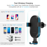 dodocool Wireless Car Charger Mount 3 in 1 Qi Car Mount Gravity Phone Holder Car Cradle Air Vent Dashboard for iPhone X/Xs/Xs Max/XR/8/8 Plus, Samsung Galaxy S10/S10+/S9/S9+ and More