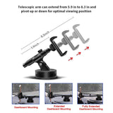 Car Phone Mount, Parmeic Universal Cell Phone Holder Dashboard Windshield Mount Compatible with iPhone XR Xs Max Xs X 8 7 6 Plus Galaxy S10 S10+ S10e S9 S8 S7 Plus LG Google