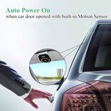 Bluetooth Car Speakerphone Kits,Bluetooth 4.1 Hands-Free Motion AUTO-ON Car Kit Stereo Music Speaker Wireless Sun Visor Player Adapter Built-in Mic & Car Charger,Connect 2 Phones at Same Tim (Black)