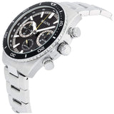 Bulova High Frequency Quartz Chronograph Silver Tone Men's Watch 98B298