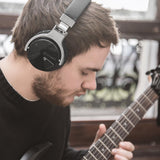 COWIN E7 Active Noise Cancelling Headphones Bluetooth Headphones with Mic Deep Bass Wireless Headphones Over Ear, Comfortable Protein Earpads, 30H Playtime for Travel Work TV PC Cellphone - Black