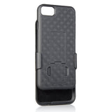 Bomea Holster Combo Belt Case with Clip Slim Armor Hard Protective Shell Cover for iPhone 7 iPhone 8 Kickstand Swivel Belt Clip - Black