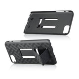 Bomea Holster Combo Belt Case with Clip Slim Armor Hard Protective Shell Cover for iPhone 7 iPhone 8 Kickstand Swivel Belt Clip - Black