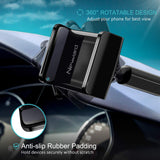 Car Phone Mount, Newward 2 Clamps Long Arm Universal Windshield Dashboard Cell Phone Holder for iPhone X 8 7 Plus 6 6s Plus 5s SE,Samsung Galaxy S9 S8 S7 S6 S5 Note,Google,LG and Other Smartphones