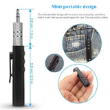 Bluetooth Audio Receiver, iCrius Wireless Bluetooth 4.1 Hands-Free Audio Receiver & Mini 3.5mm Aux Audio Adapter Kits for Headphones/Speakers/Car/Home Streaming Music Stereo Sound System (Black)