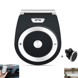 Car Speaker Hands Free Wireless-in Car Kit Speakers Radio for Car Stereo Sun Visor Air Vent Built-in Mic & Car Charger for iPhone 7/Plus Samsung Support Siri