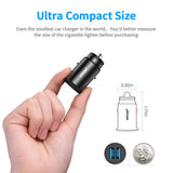 Car Charger, Ainope 4.8A Dual USB Cigarette Lighter Adapter, Aluminum Alloy Fast Car Charging Mini Flush Fit for iPhone Xs max/x/7/6s, iPad Air 2/Mini 3, Note 9/Note 8/Galaxy S9/S8 – Black