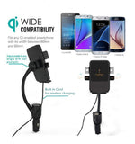 Fabselection Qi Wireless Car Charger with Cigarette Lighter, Wireless Charging Car Mount USB CeliPhone Holder for iPhone 8/8 Plus/X/XR/XS/Samsung Galaxy Note 9/ S8/Note 7oogle Nexus