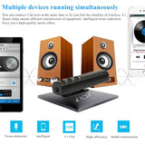 Bluetooth Audio Receiver, iCrius Wireless Bluetooth 4.1 Hands-Free Audio Receiver & Mini 3.5mm Aux Audio Adapter Kits for Headphones/Speakers/Car/Home Streaming Music Stereo Sound System (Black)