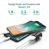 Car Charger RAVPower 24W 4.8A Mini Dual USB Car Adapter, Compatible with iPhone XS Max XR X 8 7 Plus, iPad Pro Air Mini and Galaxy S9 S8 Plus, Edge Note Series and More (Black)