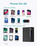 Xcentz Portable Charger 10000mAh Small & Compact with 18W Power Delivery & QC 3.0, USB C Power Bank Fast Charge for iPhone XS/XR/X/8, Galaxy S8/S9, Pixel 3/3XL, iPad Pro 2018, Nintendo Switch