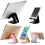 Cell Phone Stand Holder - ToBeoneer Aluminum Desktop Solid Portable Universal Desk Stand Compatible with All Mobile Smart Phone Huawei iPhone X 8 7 6 Plus 5 Ipad Mini Tablet Office Decor (Rose Gold)