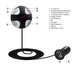 Bluetooth FM Transmitter, Wireless in-Car FM Transmitter Radio Adapter Car Kit, Siri and Google Assistant in car.