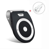 Car Bluetooth Speakers Tweeters Handsfree with Motion Sensor, DORNLAT Wireless Car Kit Audio Receiver Auto Power On Sun Visor Car Speakerphone with Car Charger, Support GPS, Music, Calls (Black)