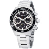 Bulova High Frequency Quartz Chronograph Silver Tone Men's Watch 98B298