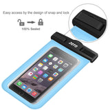 JOTO Universal Waterproof Pouch Cellphone Dry Bag Case for iPhone XS Max XR XS X 8 7 6S Plus, Samsung Galaxy S9/S9 +/S8/S8 +/Note 8 6 5 4, Pixel 3 XL Pixel 3 2 HTC LG Sony MOTO up to 6.0" –Blue