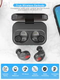 Bluetooth Earbuds Wireless Earbuds Bluetooth Headphones iPX7 Waterproof 3D Stereo HiFi Sound Wireless Earphones Bluetooth Headset with Charging Case (Black)
