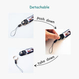 Crimmy Detachable Cell Phone Neck Lanyard, Universal, Double Sided Neck Strap Band Lanyards for Camera, Cell Phone, iPod, USB, Flash Drive (map)