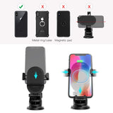 dodocool Wireless Car Charger Mount 3 in 1 Qi Car Mount Gravity Phone Holder Car Cradle Air Vent Dashboard for iPhone X/Xs/Xs Max/XR/8/8 Plus, Samsung Galaxy S10/S10+/S9/S9+ and More