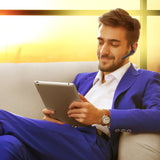 Bluetooth Headset,HandsFree Wireless Earpiece V4.1 with Mic for Business/Office/Driving,Work for iPhone/Android Cell Phones