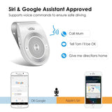 Bluetooth in Car Speakerphone Motion AUTO ON Wireless Speaker for Handsfree Talking/Music Streaming with Car Charger & Clip for All Smartphone, 20H Play Time, Dual Link Connectivity Enhance Bass