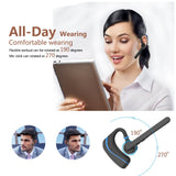 Bluetooth Headset, HandsFree Wireless Earpiece V4.1 with Mic for Business,Office,Driving,Music,iPhone/Android (Blue)