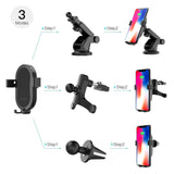 dodocool Wireless Car Charger Mount 3 in 1 Qi Car Mount Gravity Phone Holder Car Cradle Air Vent Dashboard for iPhone X/Xs/Xs Max/XR/8/8 Plus, Samsung Galaxy S10/S10+/S9/S9+ and More