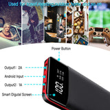 Power Bank Portable Charger 2 USB Outputs 24000mAh High Capacity Charge External Battery Pack with LCD Display, Compatible with Smart Phones,Android Phone,Tablet and More