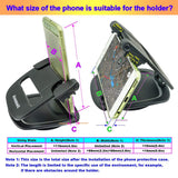 Cell Phone Holder for Car Dashboard, (2nd Gen) Car Phone Mount Silicone Dash Pad, GPS Holder Car Phone Mounting in Pickup Truck Compatible iPhone Xs Max XR X 6S 7 8 Plus Samsung Galaxy Note 9 S9 Pixel