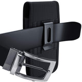 Bomea Samsung Galaxy S10e S7 S8 Holster, Rugged Cell Phone Belt Case with Belt Clip Holster Pouch for Galaxy S10e S7 S8 (Fits Cellphone with Otterbox Case/Lifeproof Case on) Black