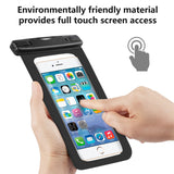 Capshi Waterproof Phone Pouch, 2 Pack Universal Waterproof Case Waterproof Phone Case IPX8 Available TPU Clear Dry Bag for iPhone X/Xs/XR/8/8plus/7/6s/6 Samsung up to 6.3"