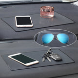 Car Dashboard Anti-Slip Mat, DaKuan 4 Packs 10.5" x 5.7" and 8" x 5.1" Sticky Non-Slip Dashboard Gel Latex Pad for Cell Phone, Sunglasses, Keys, Coins