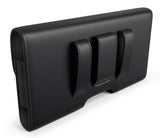 Bomea iPhone Xs Max Holster, iPhone 8 Plus 7 Plus Belt Clip Case, Premium Leather Holster Pouch Case with ID Card Holder for Apple iPhone Xs Max/6s Plus/7 Plus/8 Plus (Fit w/Phone Case on) Black