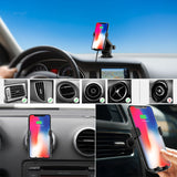 dodocool Wireless Car Charger Mount 3 in 1 Qi Car Mount Gravity Phone Holder Car Cradle Air Vent Dashboard for iPhone X/Xs/Xs Max/XR/8/8 Plus, Samsung Galaxy S10/S10+/S9/S9+ and More