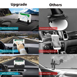 Cell Phone Car Holder, Car Phone Mount Anti Slip Silicone Dashboard Car Pad Mat for 3.5-7 inch Smartphone or GPS Devices(Black)