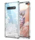 Cutebe Case for Galaxy S10 Plus,Shockproof Series Hard PC+ TPU Bumper Protective Case for Samsung Galaxy S10 Plus 6.4 Inch 2019 Release Crystal