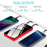 Power Bank Portable Charger 25000mah High Capacity Battery Pack Smaller Size Lighter Weigh with Full LCD Compatible Smart Devices Android Phone and Other Cellphones