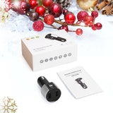 Criacr Bluetooth FM Transmitter, Wireless Bluetooth Radio Adapter Car Charger with Hands-Free Calling, 5V / 3.4A Dual USB Charging Port, for All Smartphones. (Silver)