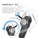 Bluetooth Headset, Wireless Bluetooth 4.1 Earpiece Ultralight Sweatproof Headphones Hi-Fi Earphones with In-ear Earbuds, Noise Cancelling Mic and Hands-free Calling for for Cell Phones,Trucker Driving