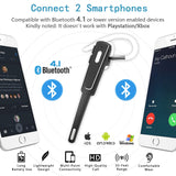 Bluetooth Headset, Wireless Bluetooth 4.1 Earpiece Ultralight Sweatproof Headphones Hi-Fi Earphones with In-ear Earbuds, Noise Cancelling Mic and Hands-free Calling for for Cell Phones,Trucker Driving