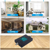 Cell Phone Signal Booster for AT&T T-Mobile GSM 3G 4G LTE - Boost Mobile Phone Signal for Home and Office - Tri-Band ATT700/850/1900MHz Band 2/5/12/17 Repeater kit with High Gain Panel/Yagi Antennas